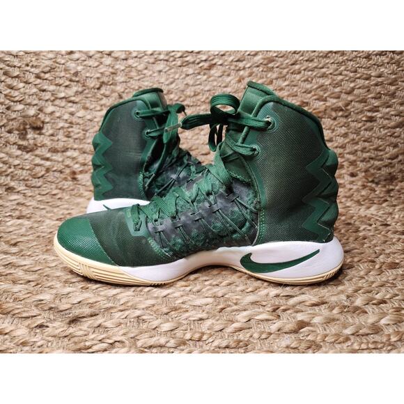 NIKE Zoom Hyperdunk Basketball Sneakers Shoes HI TOP TB Green White 2016 10.5 - Picture 6 of 11